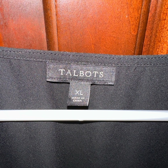 Black Basic Talbots Top!  A necessity. - Picture 2 of 4